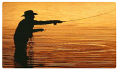 DNSEMP-C-321-BZ Gone Fishing (Man) Bronze